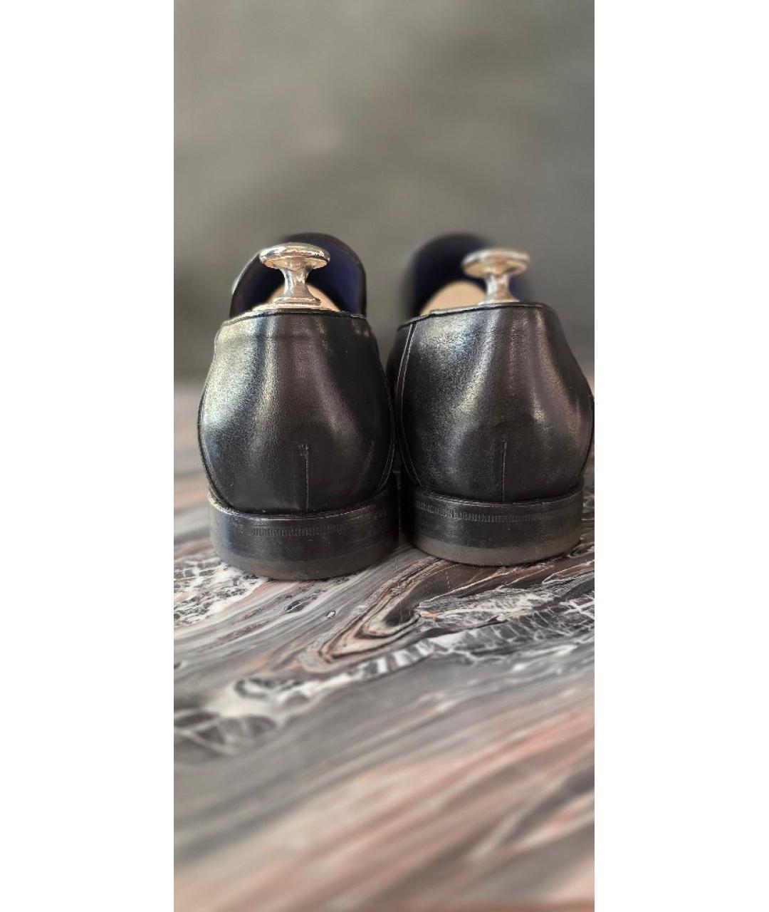 ZILLI Черные кожаные лоферы, фото 4