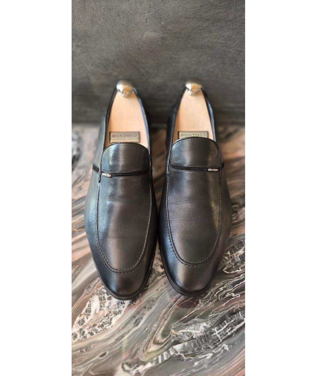 ZILLI Черные кожаные лоферы, фото 2