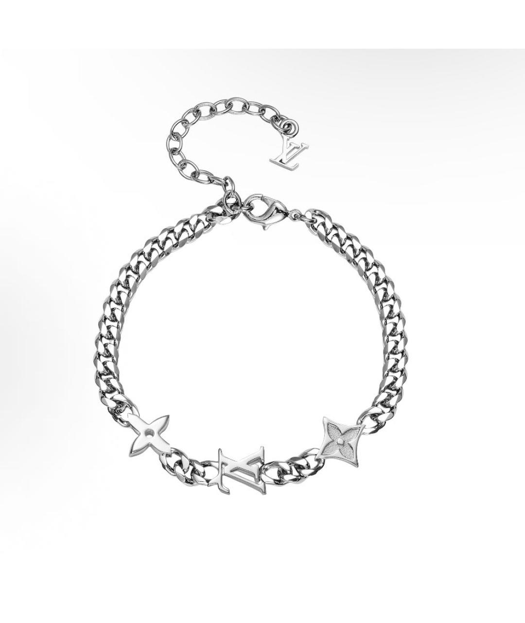 LOUIS VUITTON Серебрянный латунный браслет, фото 5