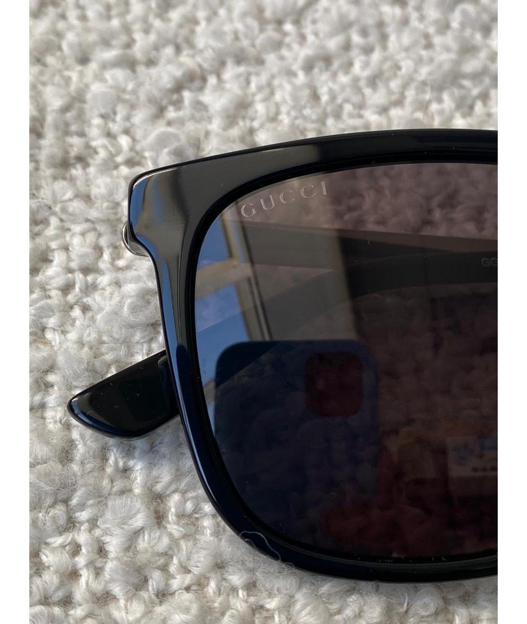 GUCCI Черные пластиковые солнцезащитные очки, фото 5