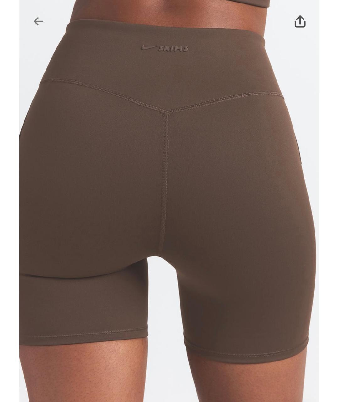 SKIMS Коричневая полиамидовая майка, фото 9