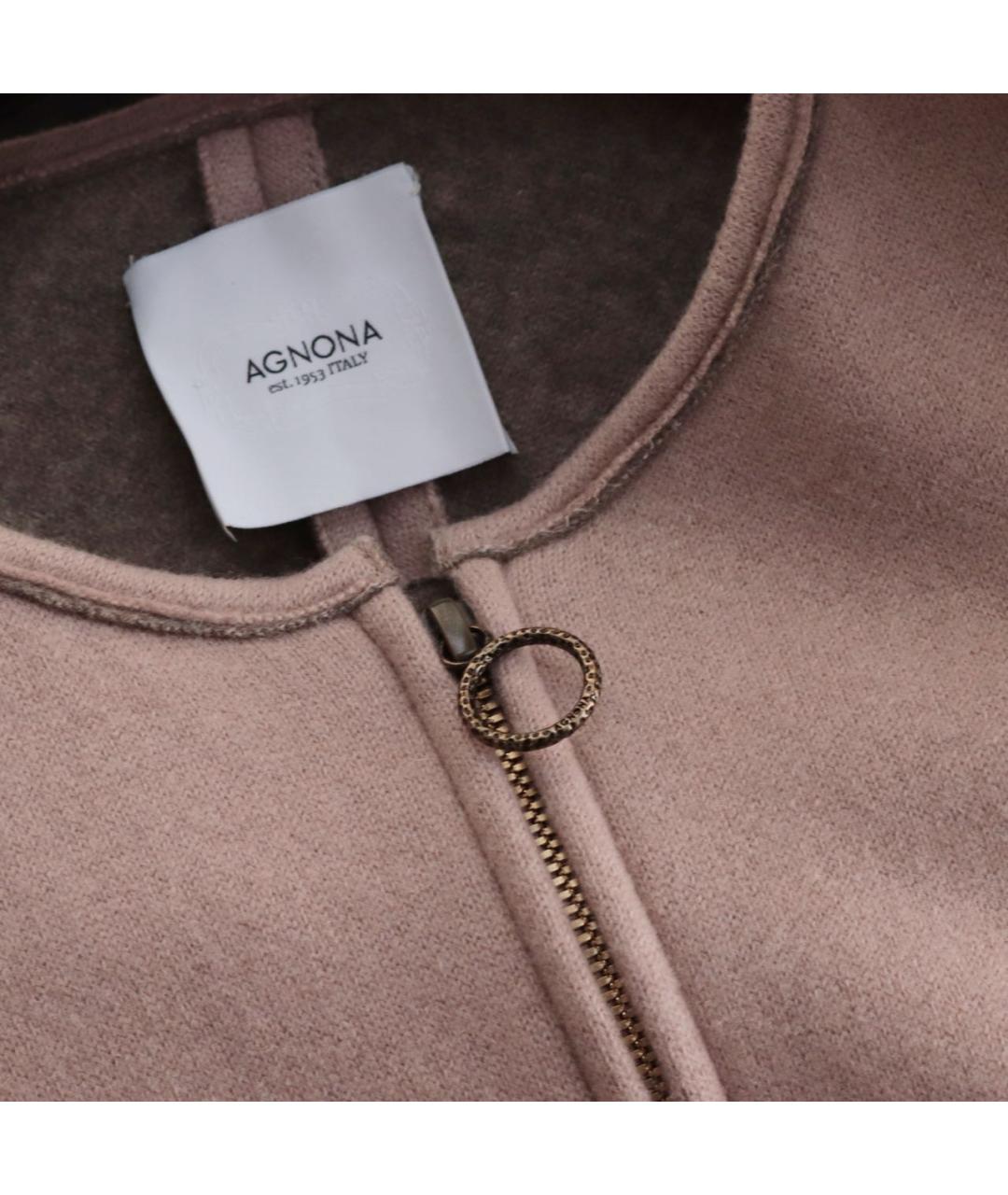 AGNONA Розовое кашемировое пальто, фото 4