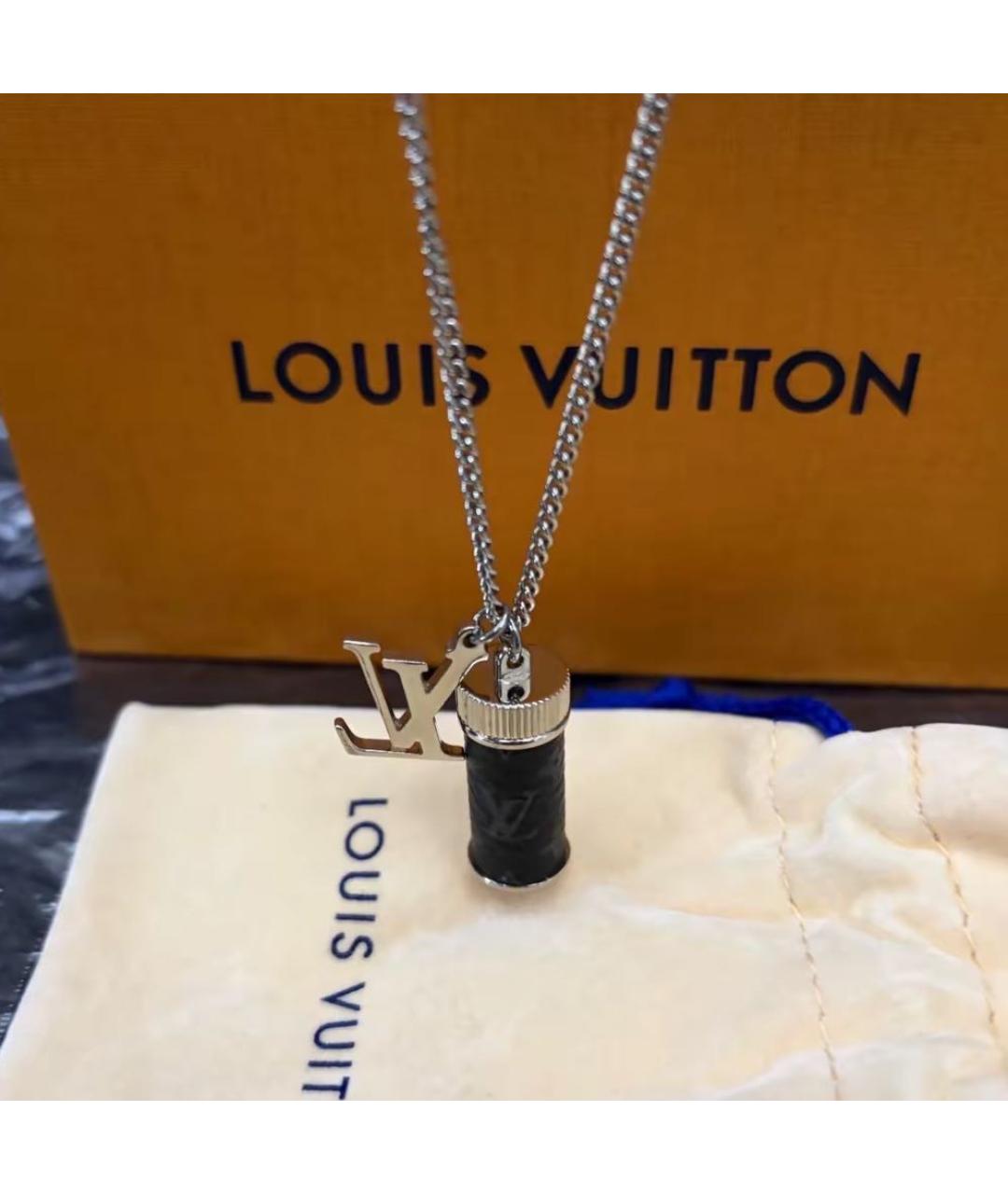 LOUIS VUITTON Серебряная металлическая цепочка/подвеска, фото 3