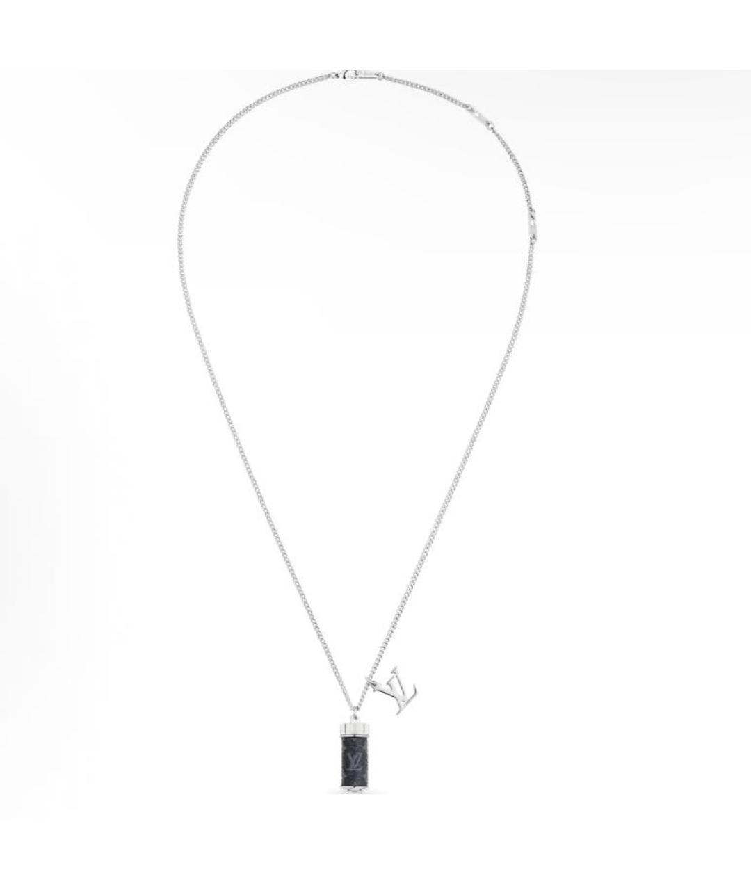 LOUIS VUITTON Серебряная металлическая цепочка/подвеска, фото 5