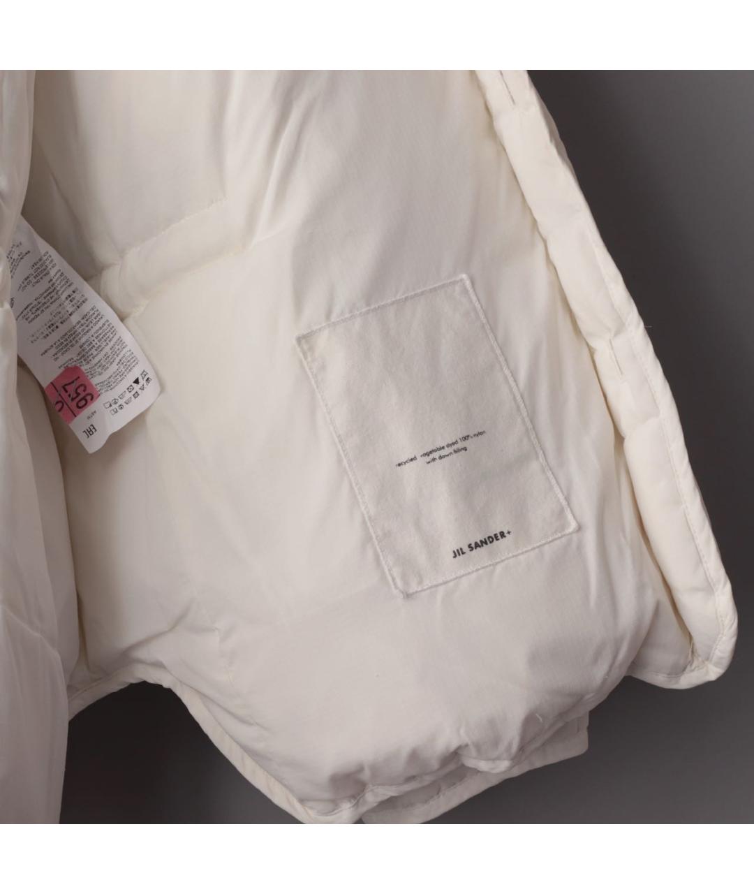 JIL SANDER Белый полиэстеровый пуховик, фото 8