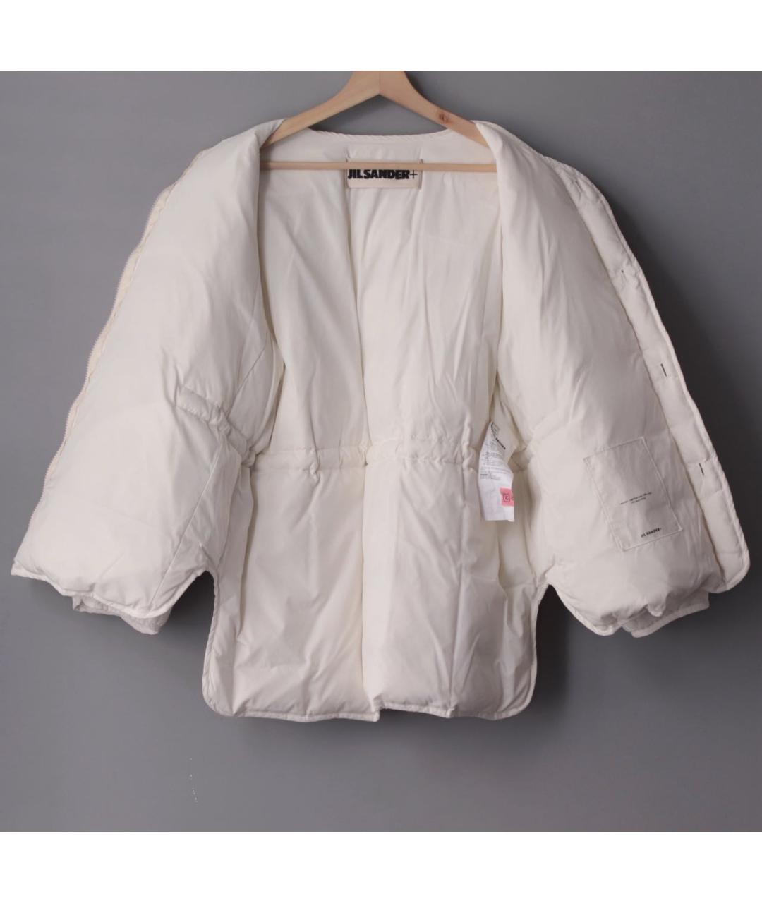 JIL SANDER Белый полиэстеровый пуховик, фото 7