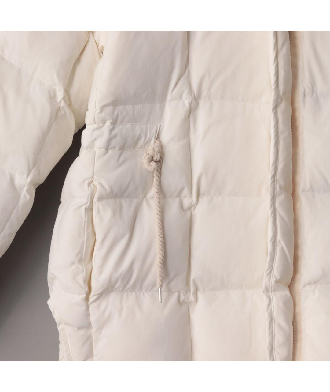 JIL SANDER Белый полиэстеровый пуховик, фото 5
