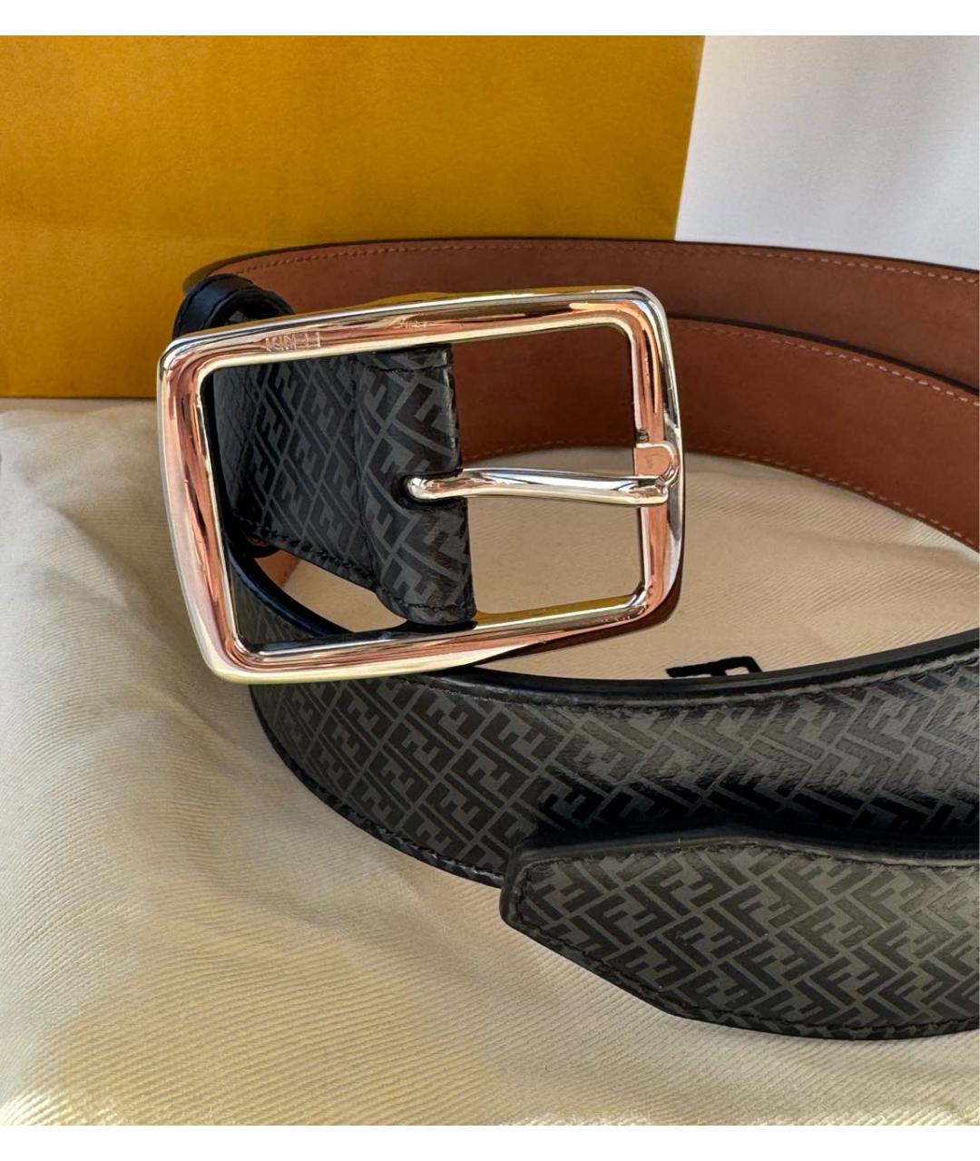 FENDI Черный ремень, фото 7