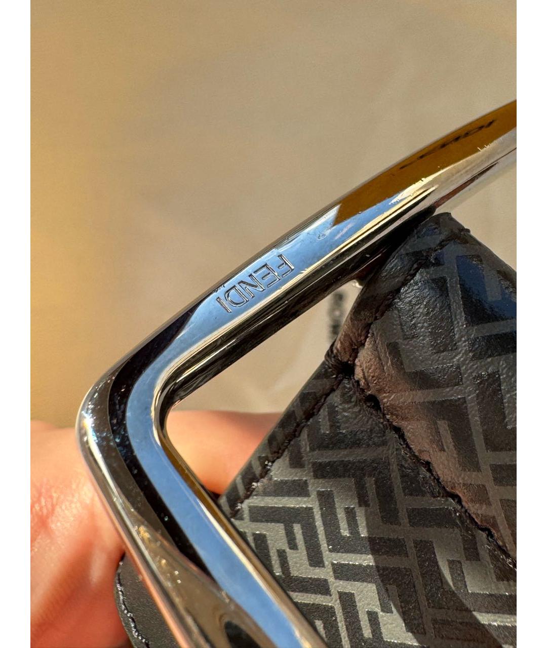 FENDI Черный ремень, фото 5