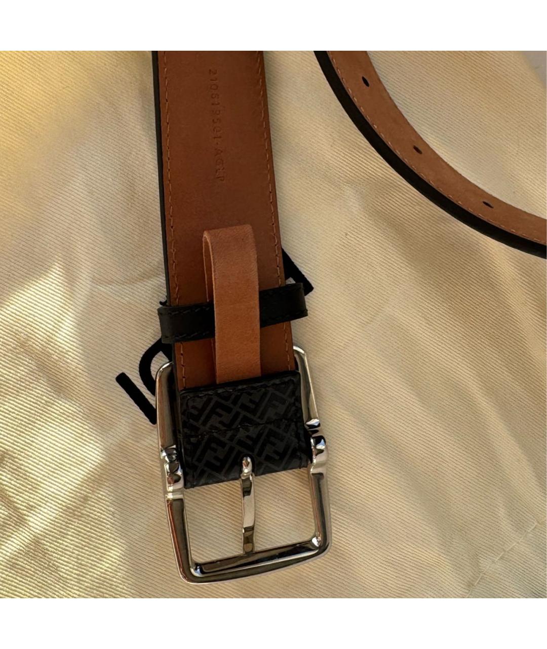 FENDI Черный ремень, фото 2