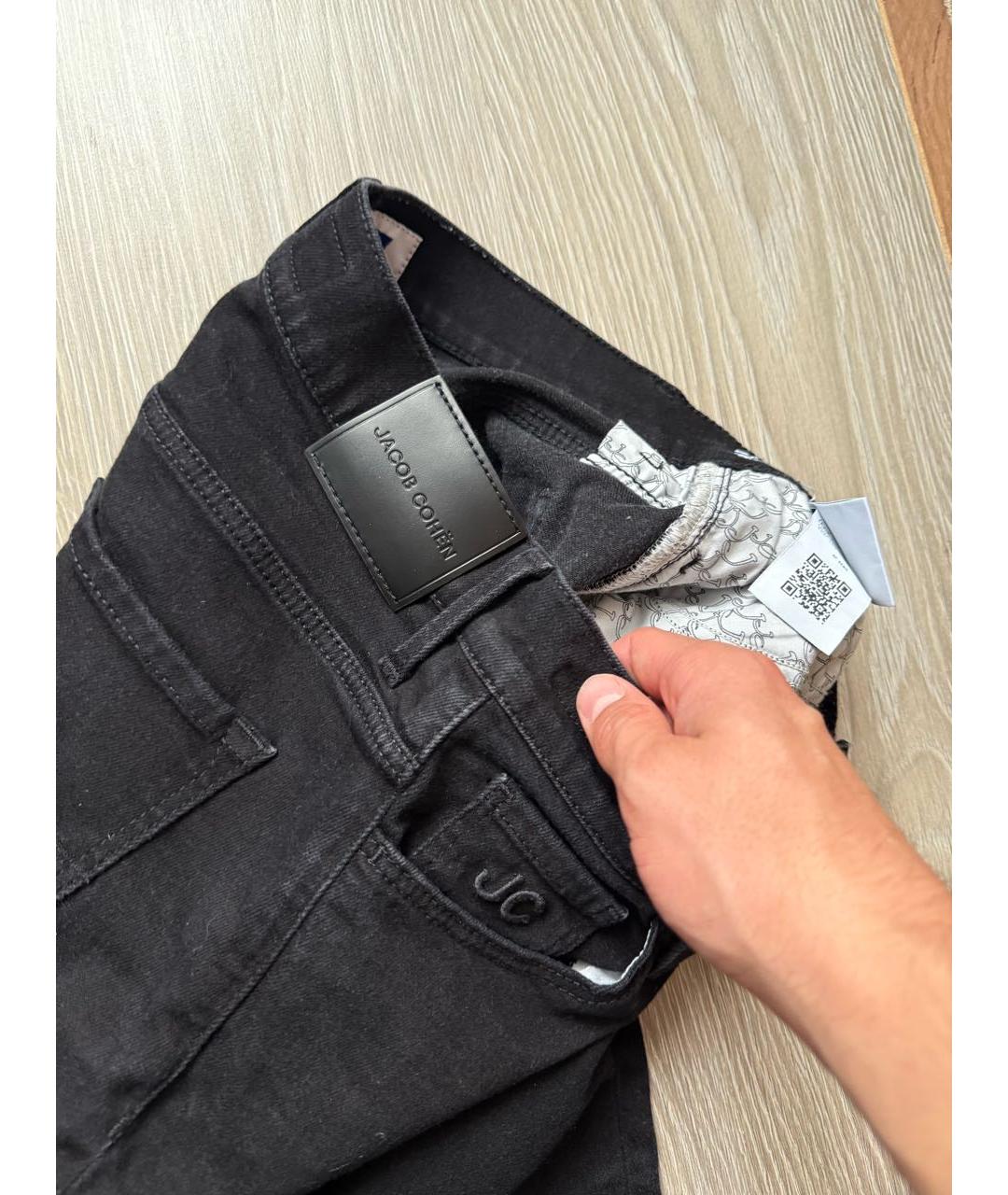 JACOB COHEN Черные хлопковые джинсы слим, фото 7