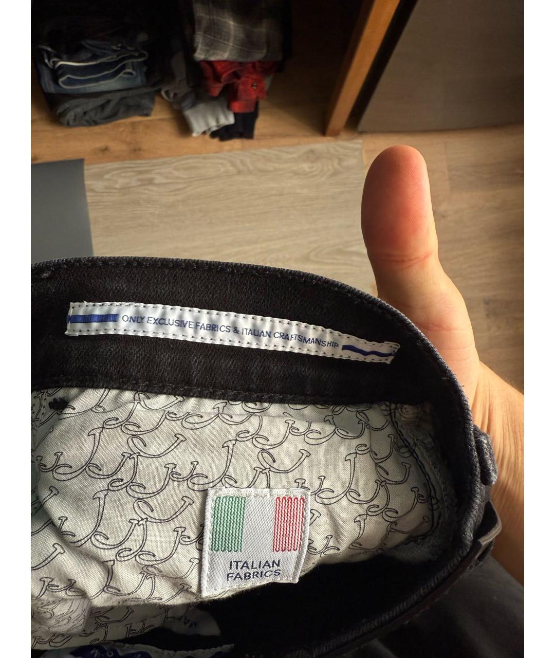 JACOB COHEN Черные хлопковые джинсы слим, фото 8