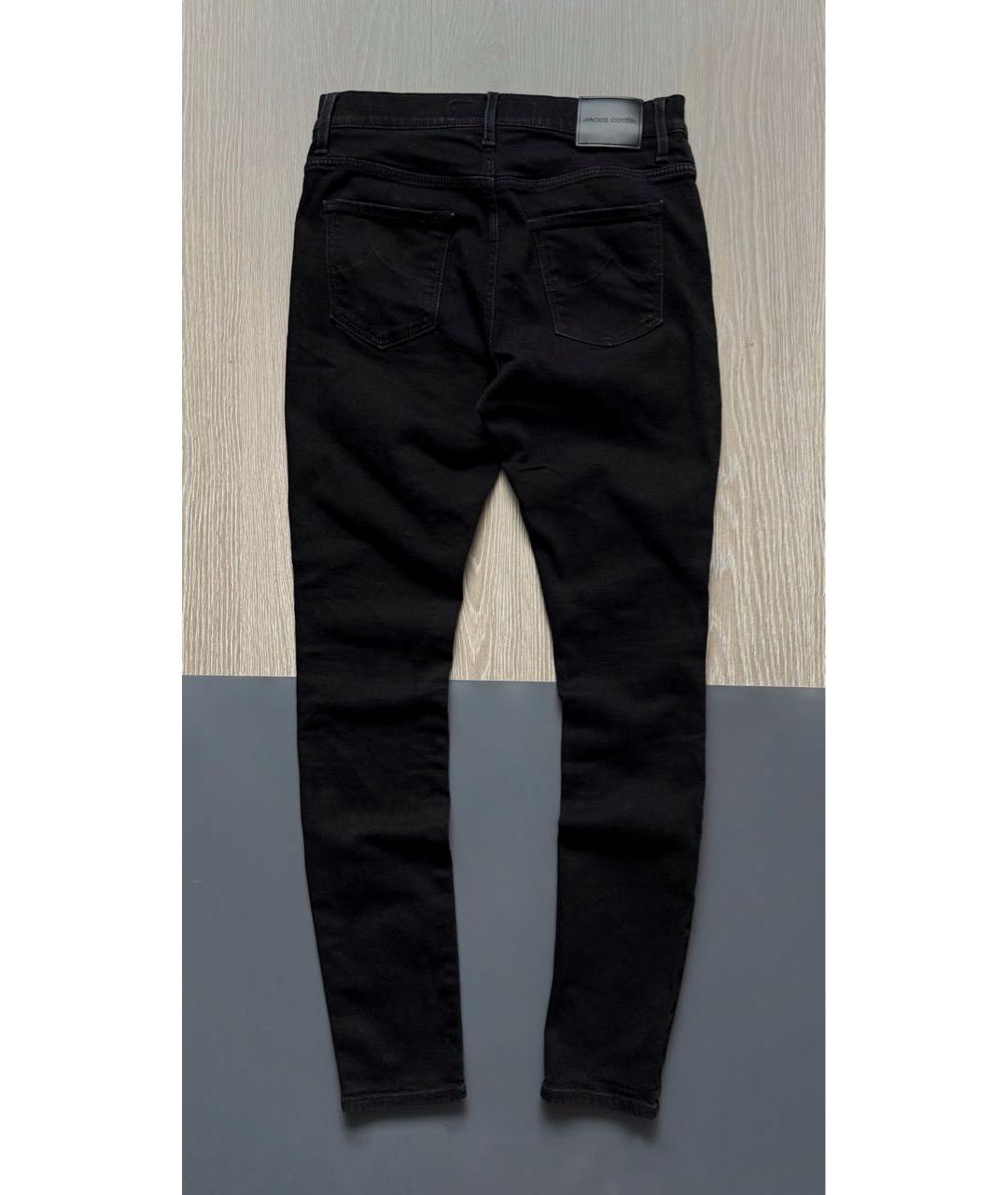 JACOB COHEN Черные хлопковые джинсы слим, фото 2