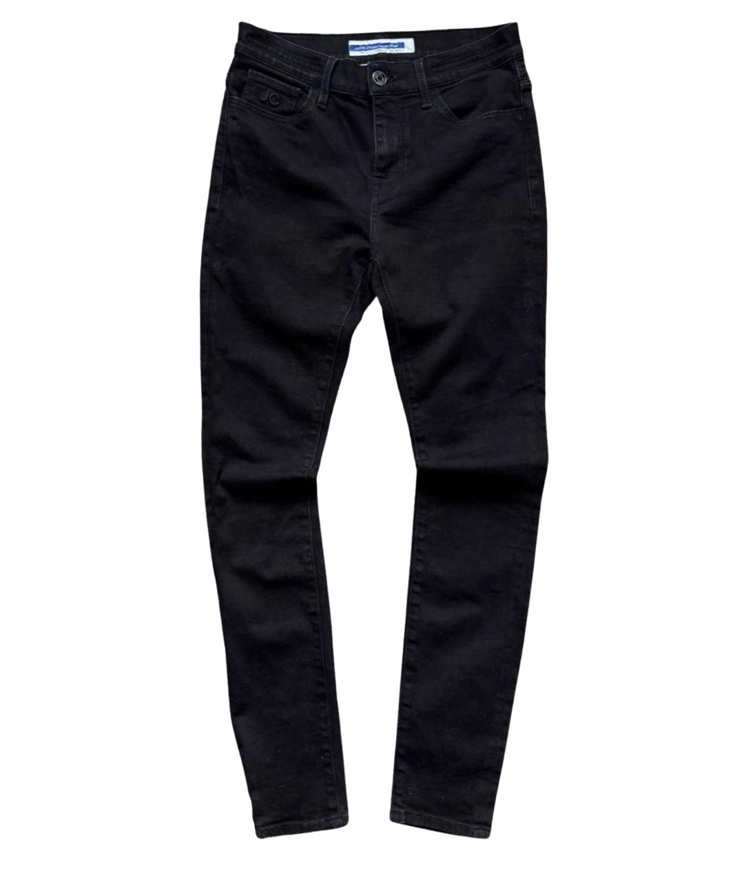 JACOB COHEN Черные хлопковые джинсы слим, фото 1