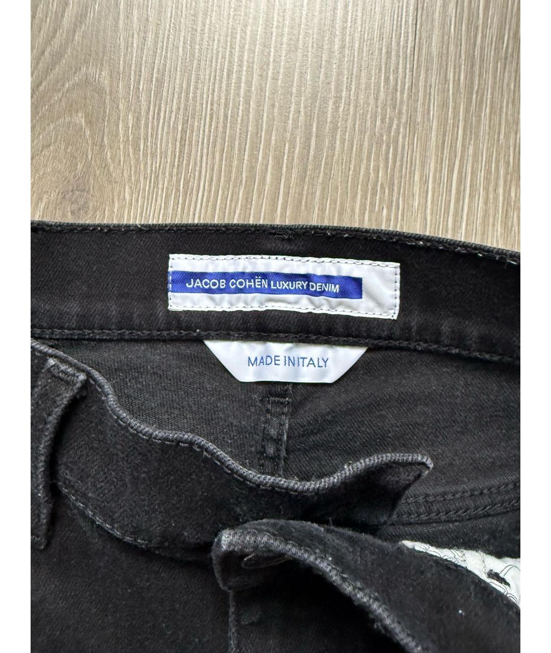 JACOB COHEN Черные хлопковые джинсы слим, фото 4
