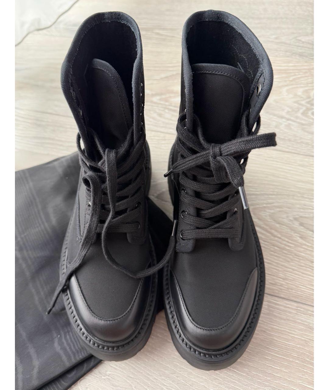 CELINE Черные кожаные ботинки, фото 2