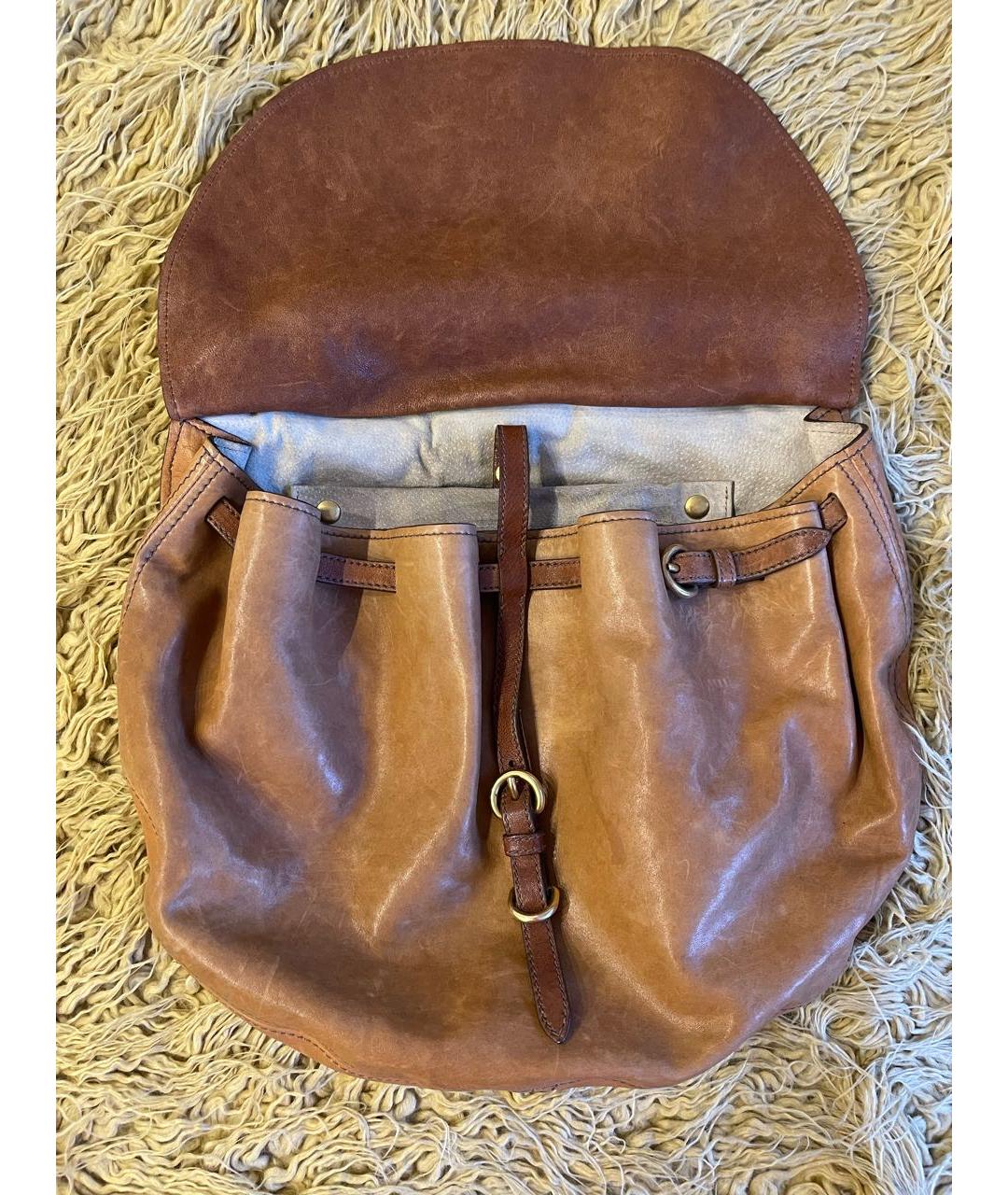 MIU MIU Коричневая кожаная сумка через плечо, фото 3