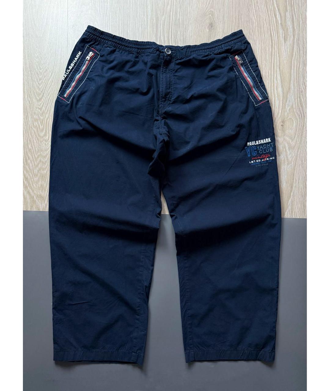 PAUL & SHARK Синие хлопковые повседневные брюки, фото 9