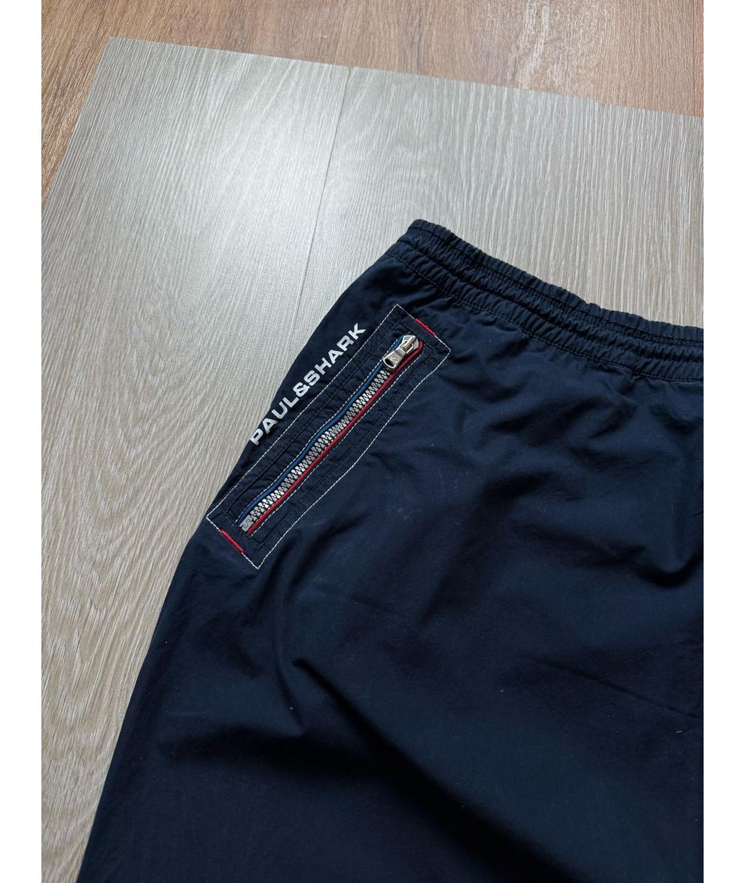 PAUL & SHARK Синие хлопковые повседневные брюки, фото 3