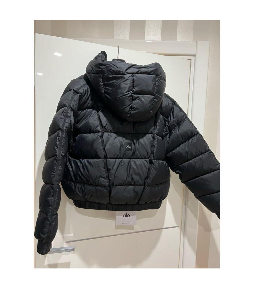 ALO YOGA Черная полиэстеровая куртка, фото 2