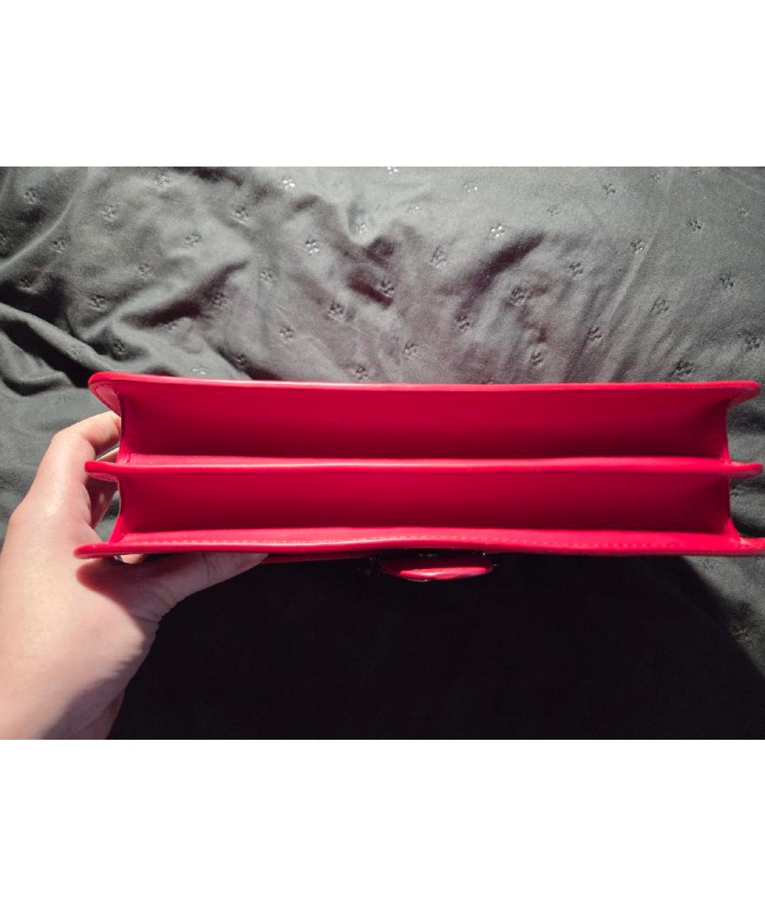 PINKO Красная кожаная сумка через плечо, фото 5