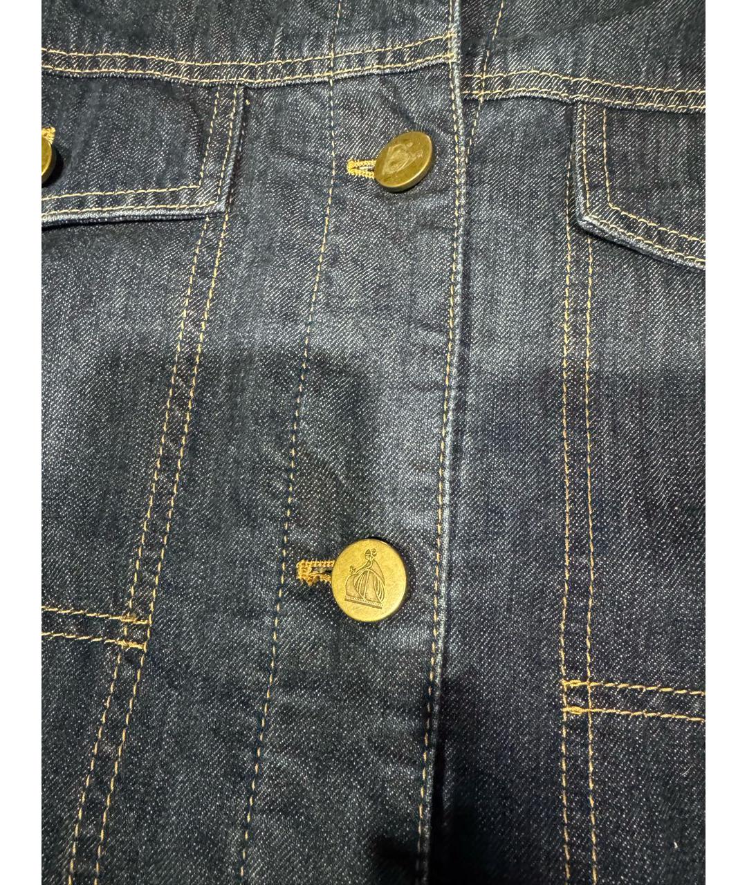 LANVIN Темно-синяя хлопковая куртка, фото 5