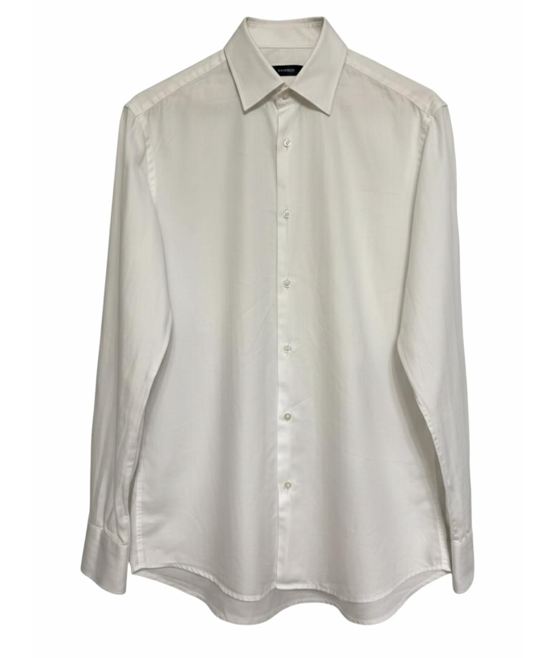 HUGO BOSS Белая хлопковая классическая рубашка, фото 1