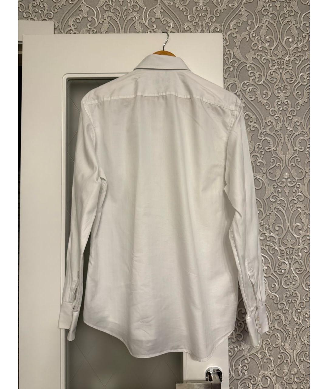 HUGO BOSS Белая хлопковая классическая рубашка, фото 2