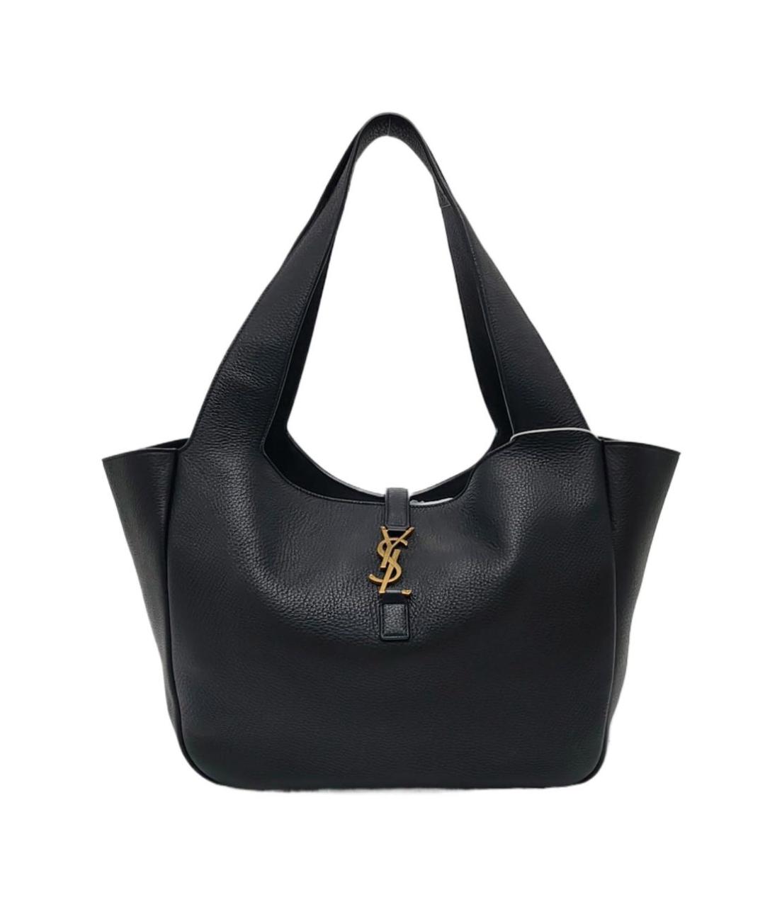 SAINT LAURENT Черная кожаная сумка через плечо, фото 4