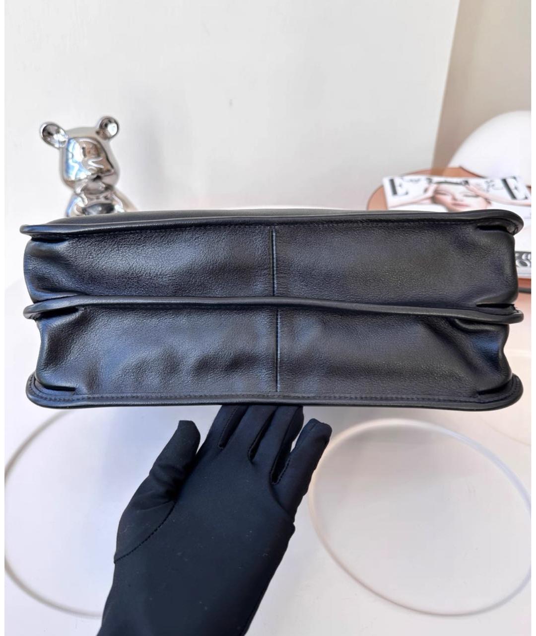 GUCCI Черная кожаная сумка через плечо, фото 4