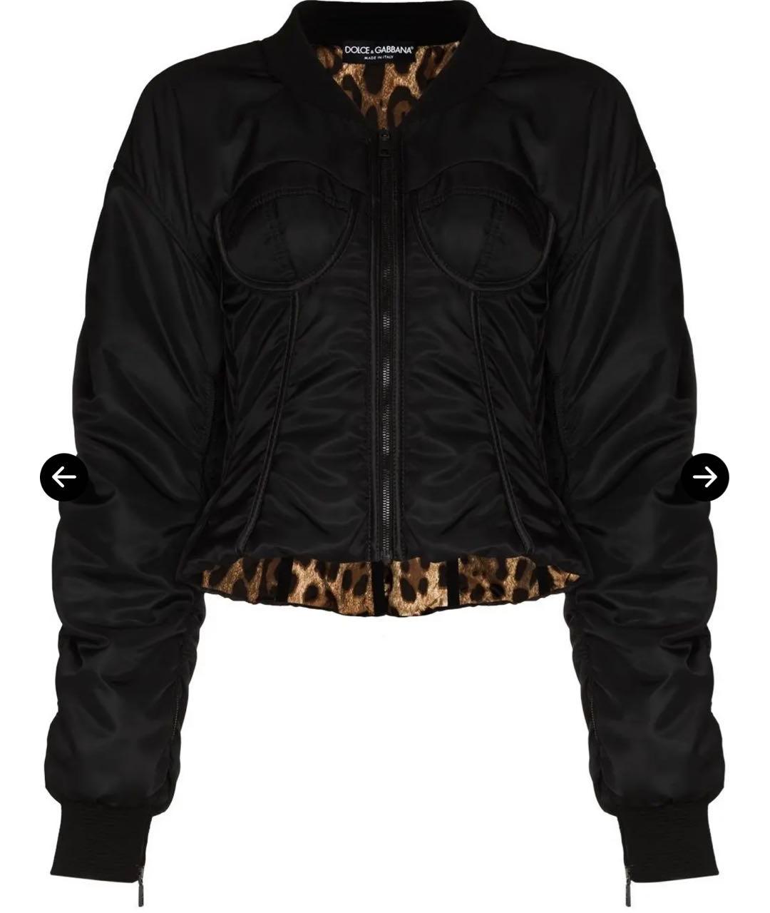 DOLCE&GABBANA Черная полиамидовая куртка, фото 1