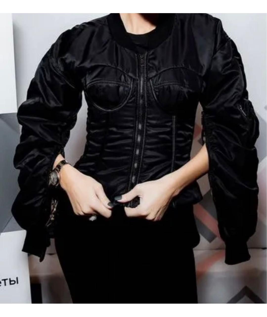 DOLCE&GABBANA Черная полиамидовая куртка, фото 5