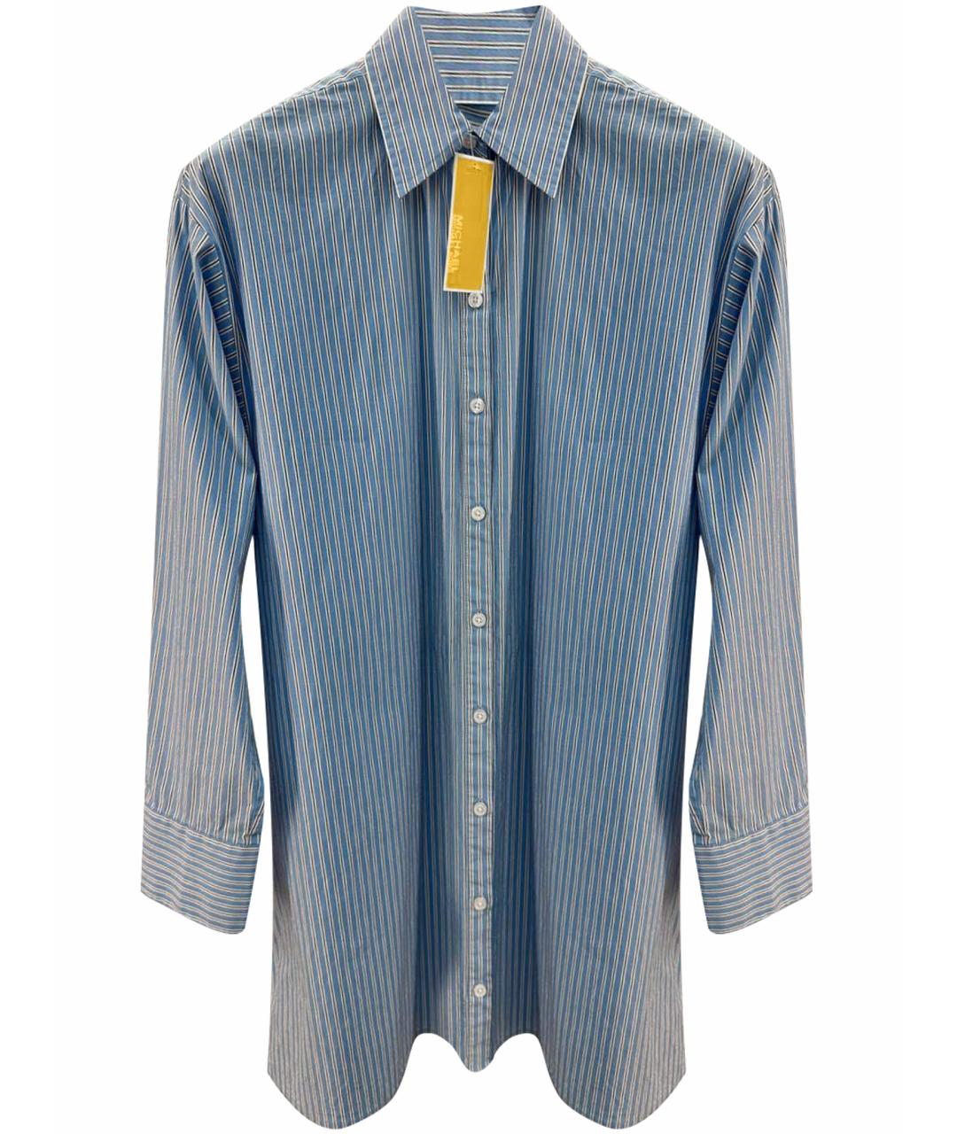 MICHAEL KORS Голубое хлопковое повседневное платье, фото 1