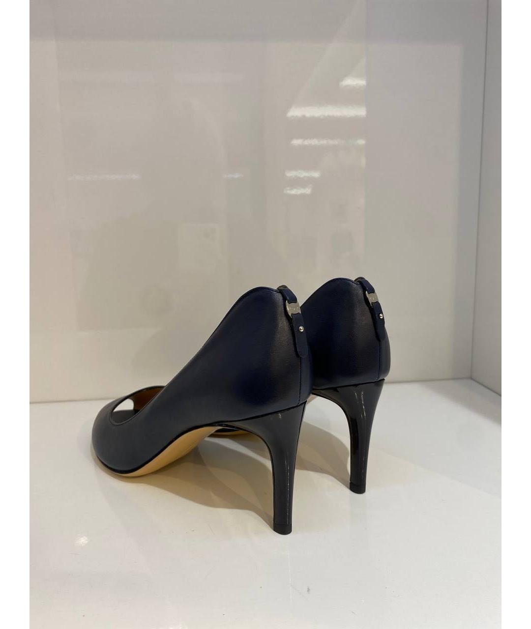 FERRAGAMO Черные кожаные туфли, фото 3