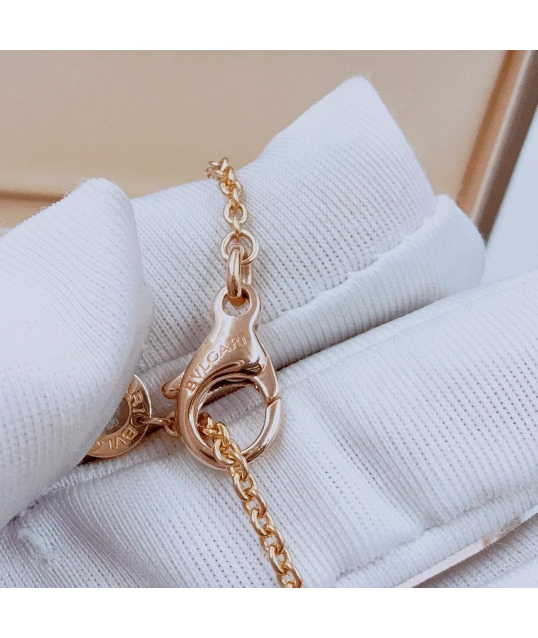 BVLGARI Черное колье из розового золота, фото 6