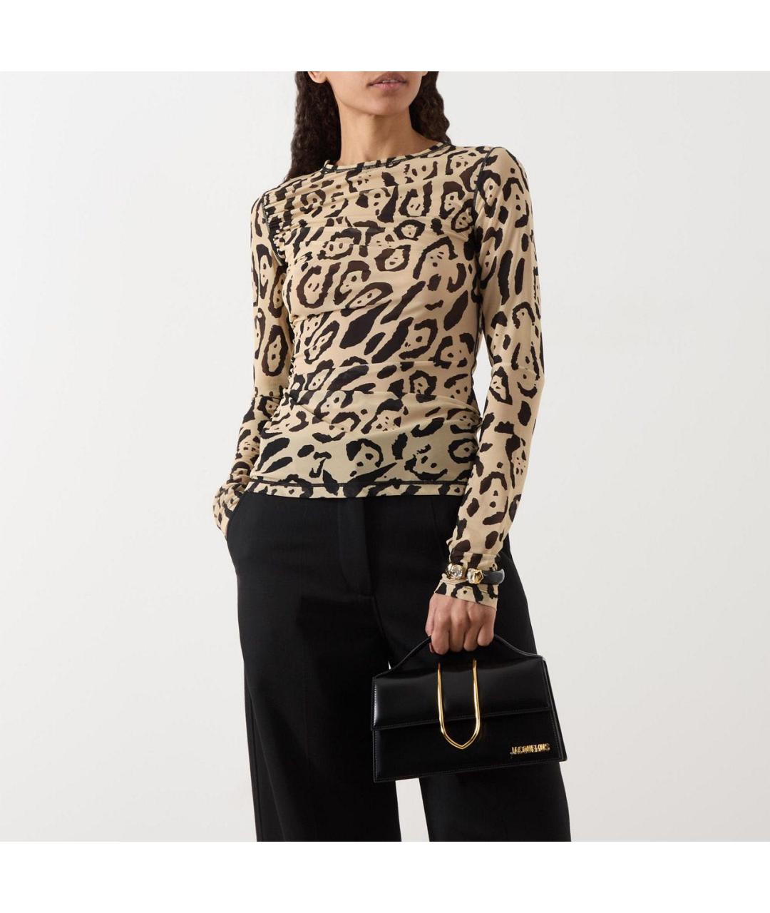 JACQUEMUS Черная сумка через плечо из лакированной кожи, фото 6