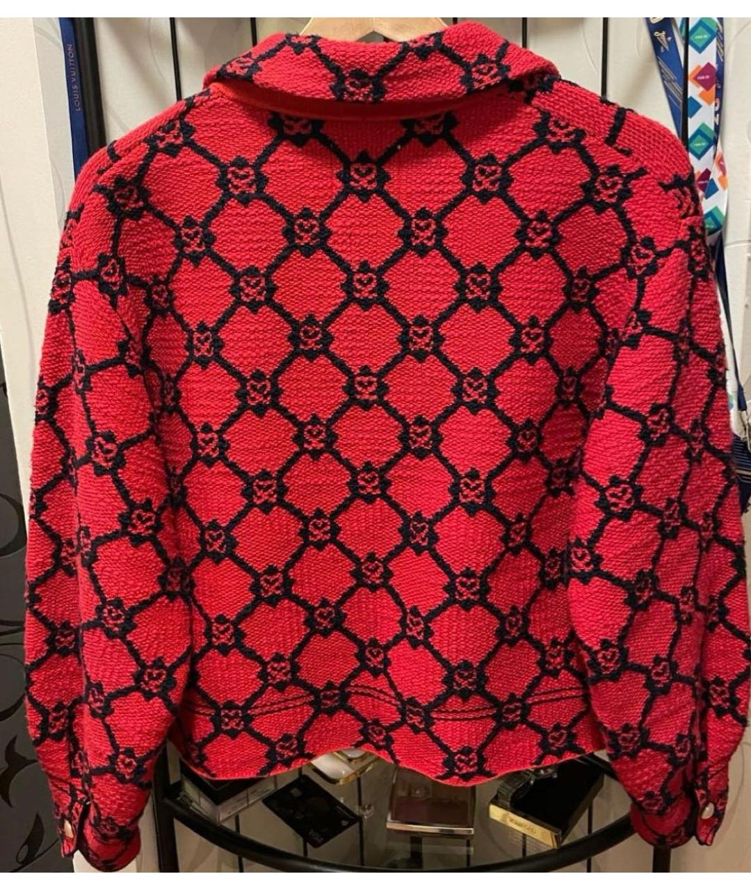 SANDRO Красный хлопковый жакет/пиджак, фото 2