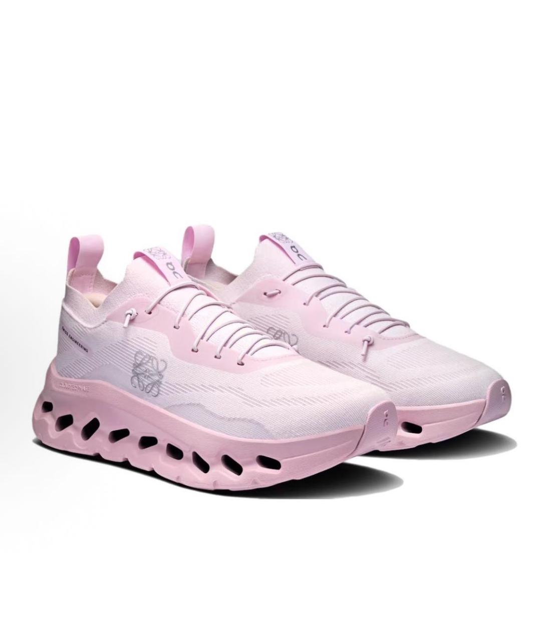 ON Розовые текстильные кроссовки, фото 3