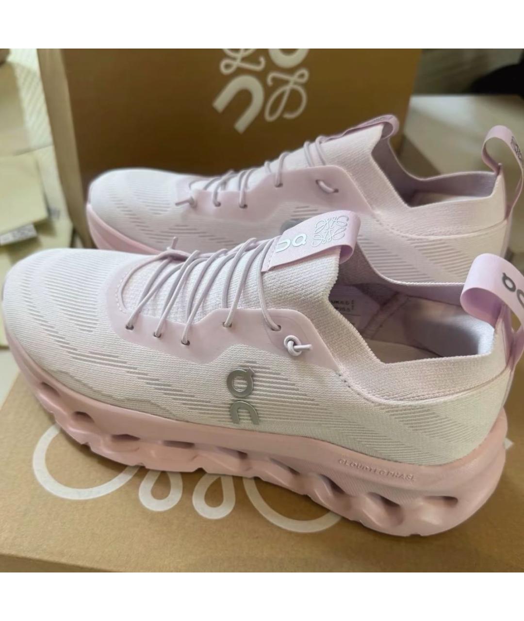 ON Розовые текстильные кроссовки, фото 7