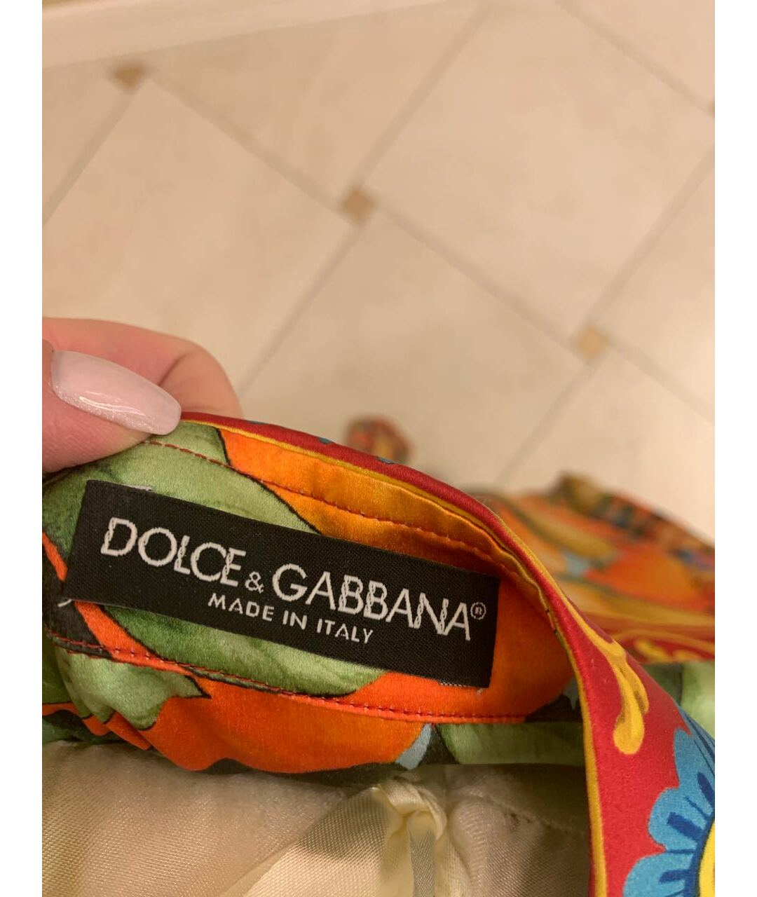 DOLCE&GABBANA Оранжевая шелковая рубашка, фото 4