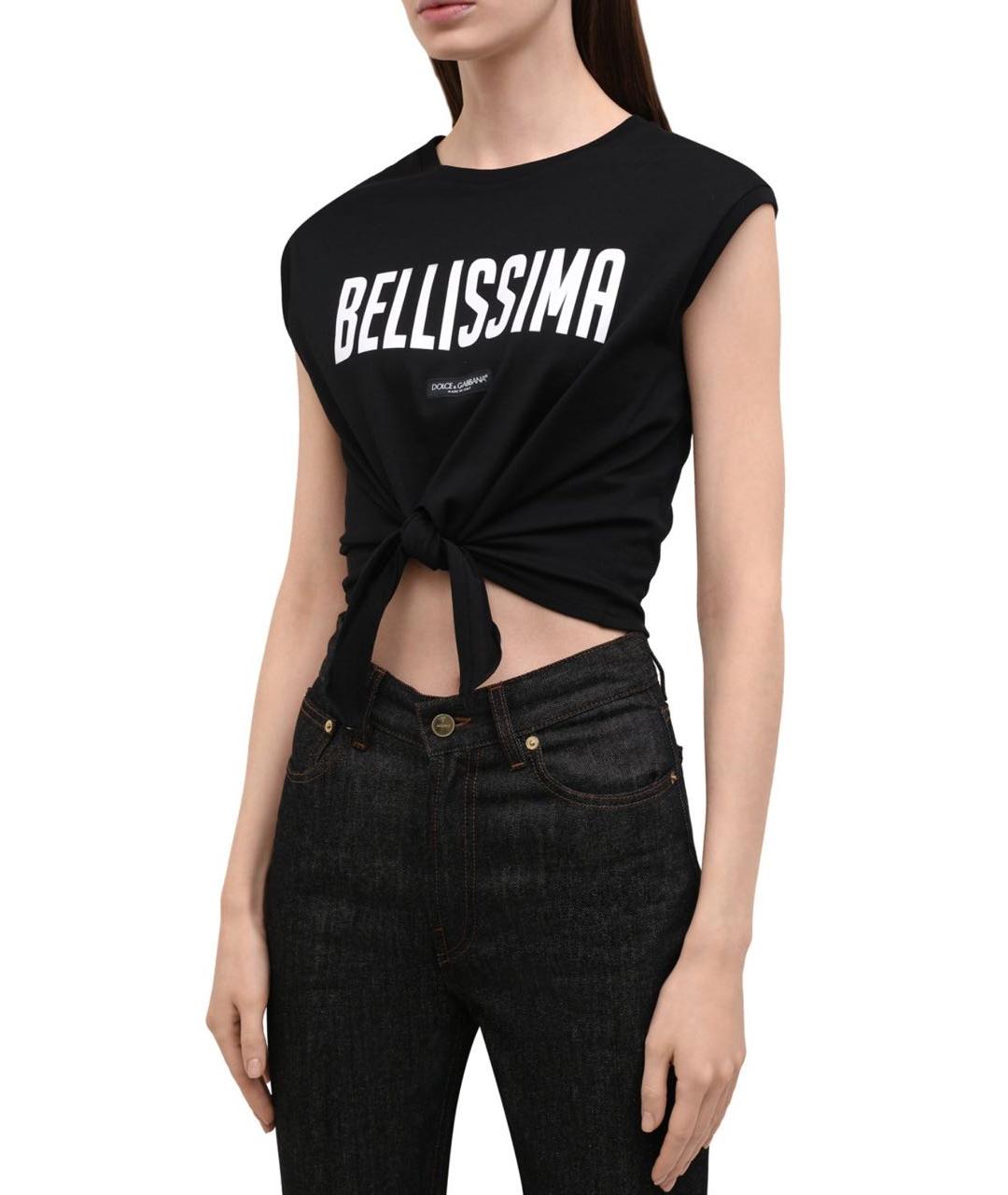 DOLCE&GABBANA Черная футболка, фото 4