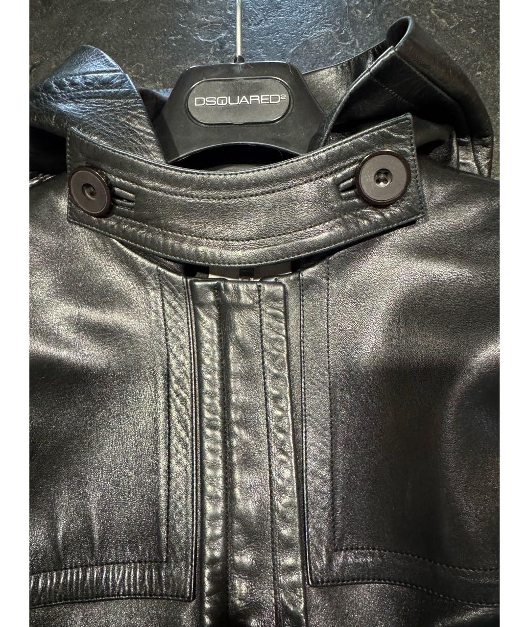 CELINE Черная кожаная куртка, фото 3