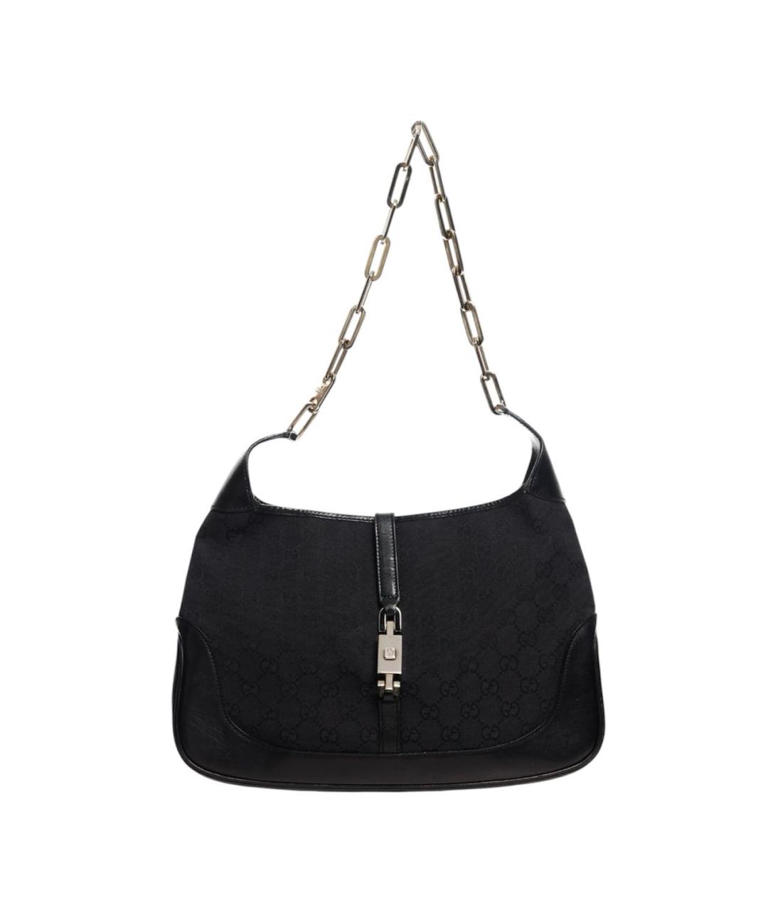 GUCCI Черная жаккардовая сумка через плечо, фото 9