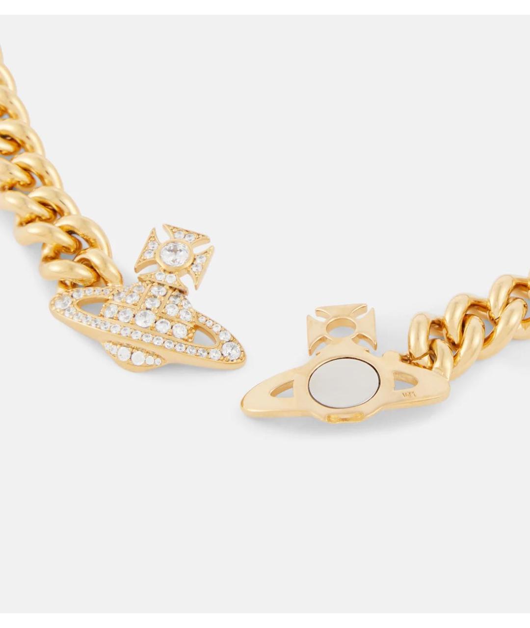 VIVIENNE WESTWOOD Золотое латунное колье, фото 3