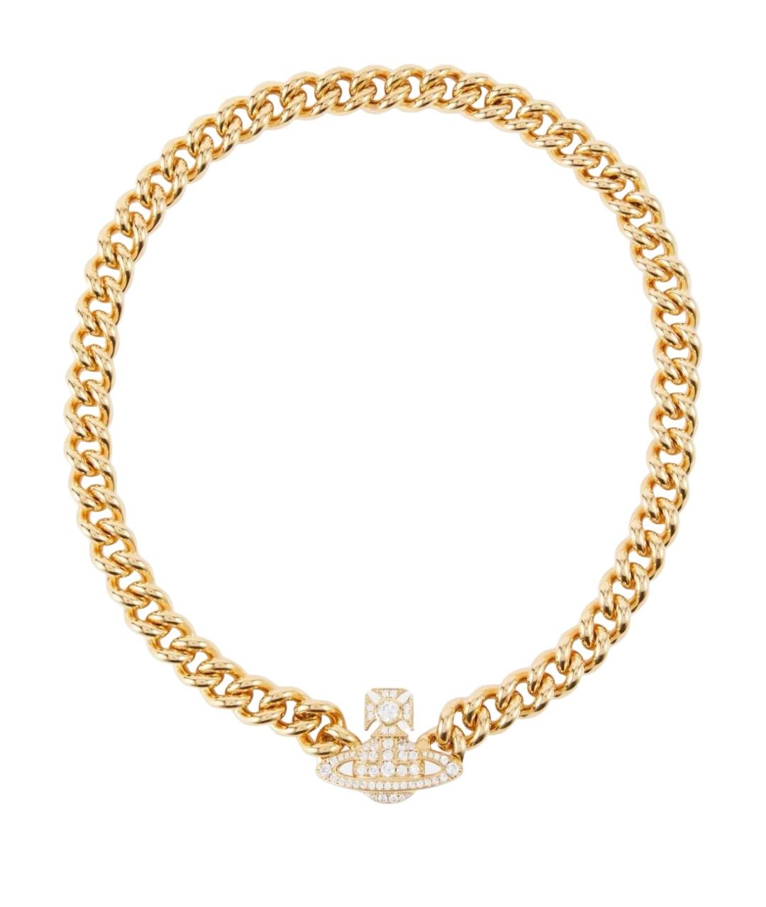 VIVIENNE WESTWOOD Золотое латунное колье, фото 1