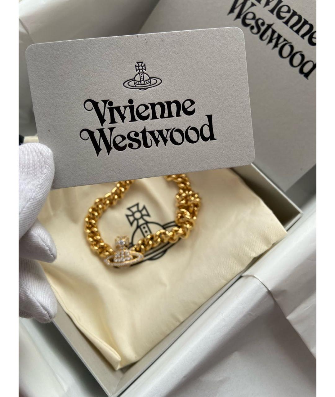 VIVIENNE WESTWOOD Золотое латунное колье, фото 6