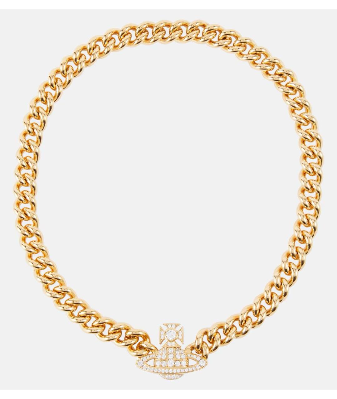 VIVIENNE WESTWOOD Золотое латунное колье, фото 5