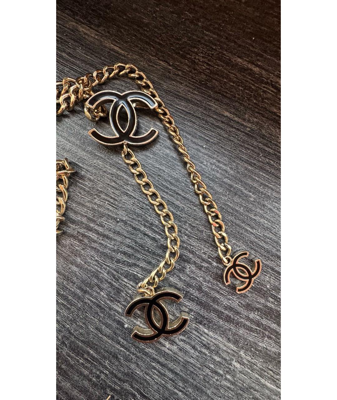 CHANEL Золотое латунное колье, фото 3