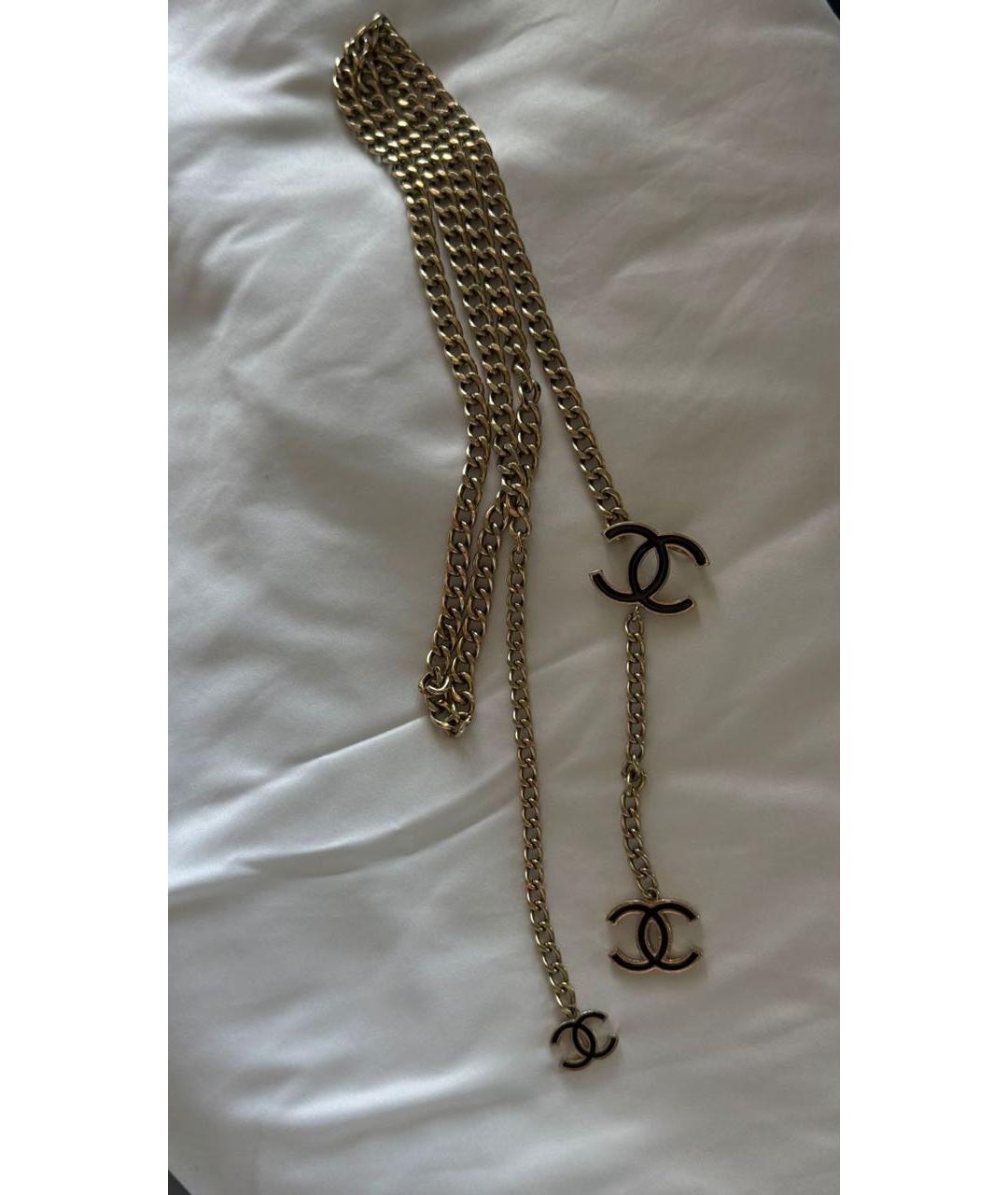 CHANEL Золотое латунное колье, фото 2