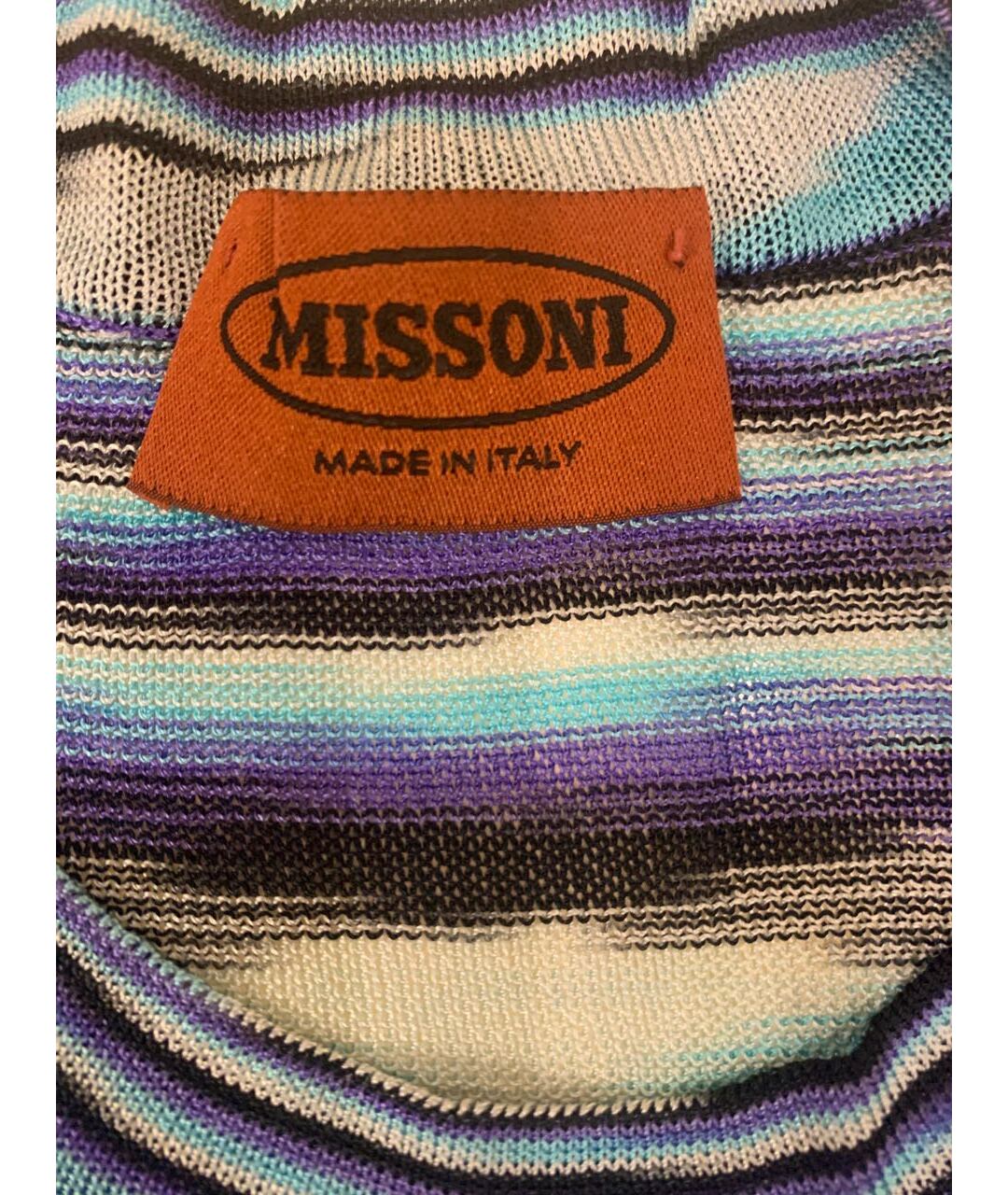 MISSONI Фиолетовая вискозная футболка, фото 3